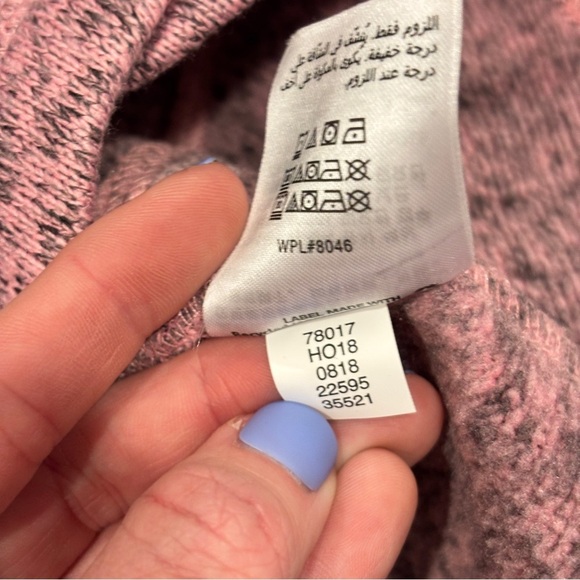 Ideology Women's Cowl Neck Cross-Over Hem Essentia Pink Gray size Small - Picture 7 of 10